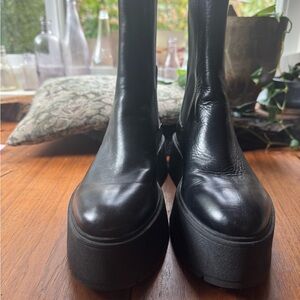 Zara Black Platform Boots